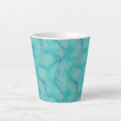 Turquoise marmer latte mok (Voorkant)