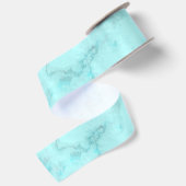 Turquoise marmer satijnen lint (Achterkant)
