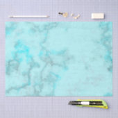 Turquoise marmer tissuepapier (Craft)