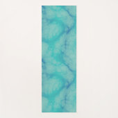 Turquoise marmer yogamat (Voorkant)