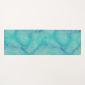 Turquoise marmer yogamat (Voorkant (horizontaal))