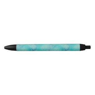 Turquoise marmer zwarte inkt pen