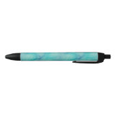 Turquoise marmer zwarte inkt pen (Bodem)
