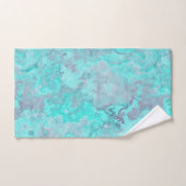 Turquoise marmeren Abstract badhanddoek set Bad Handdoek (Handdoek)