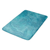 Turquoise marmeren badmat vloerkleed (Gekanteld)