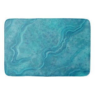 Turquoise marmeren badmat vloerkleed
