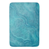 Turquoise marmeren badmat vloerkleed (Voorkant Verticaal)