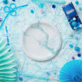 Turquoise marmeren papier Bord (Feest)