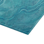 Turquoise marmeren snijplank cadeau (Hoek)