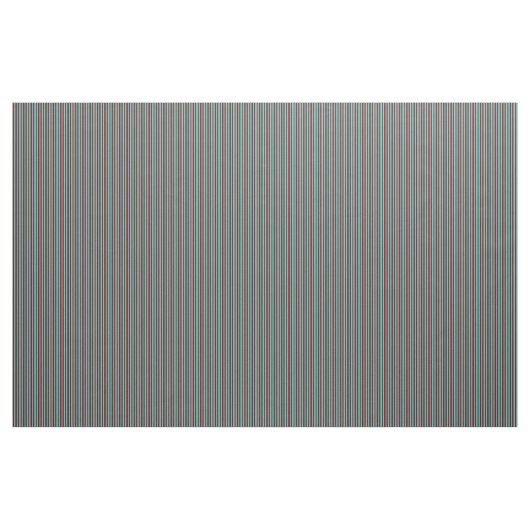 Turquoise & Maroon Pattern Stof (Fat Quarter)