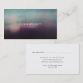 Turquoise & Mauve Minimalistische Afspraakkaarten Afsprakenkaartje (Voorkant / Achterkant)