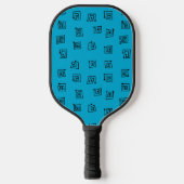 Turquoise Mazes Pickleball Paddle (Voorkant)