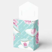 TURQUOISE MET ROZE THEEKOPJES BLOEMEN & MACARONS BEDANKDOOSJES (Geopend)