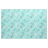 Turquoise Metallic Zebra Print Stof (Fat Quarter)
