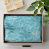 Turquoise, metallisch, mooi, elegant, modern, tren tissuepapier (Geschenk)