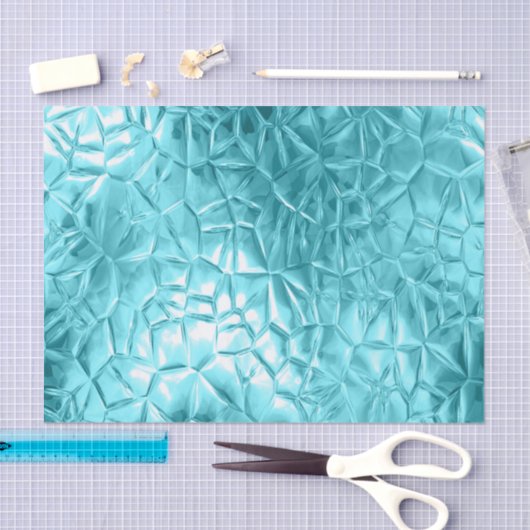 Turquoise, metallisch, mooi, elegant, modern, tren tissuepapier (Craft)