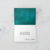 Turquoise Metselwerkpotje Vuurtjes Bruiloft Dankje Bedankkaart (Binnen)