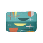 Turquoise Mid Century Modern Badmat (Voorkant)