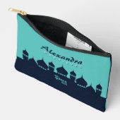 Turquoise Midnight Blue Arabian Nights Quinceañera Etui (Open)