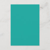 Turquoise Minimalistische Behang | Rustig Koel Ont Informatiekaartje (Achterkant)
