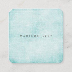 Turquoise minimalistische distressed textured contactkaartje
