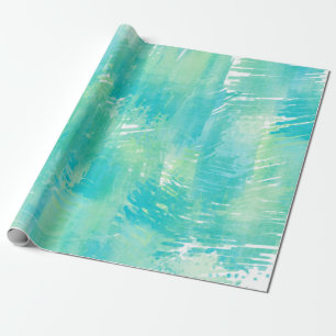 Turquoise Mint Abstract Cadeaupapier