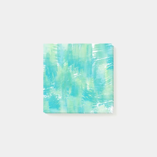 Turquoise Mint Abstract Post-it® Notes (Voorkant)