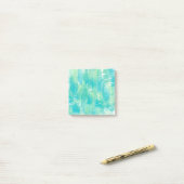 Turquoise Mint Abstract Post-it® Notes (Op bureau)