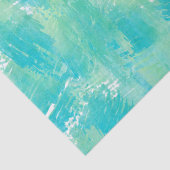 Turquoise Mint Abstract Tissuepapier (Detail)