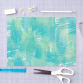 Turquoise Mint Abstract Tissuepapier (Craft)