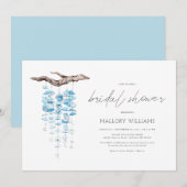 turquoise mobiel Vrijgezellenfeest van shell Kaart (Voorkant / Achterkant)