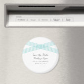 Turquoise Modern Deco sparen de Magnet van de Datu (Insitu (Vaatwasser))