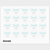 Turquoise Modern Deco sparen de Stickers van de Da (Vel)