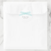 Turquoise Modern Deco Wedding Stickers (Tas)