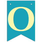 Turquoise Modern Graduation Party Congratulations Vlaggetjes (Tweede vlag)
