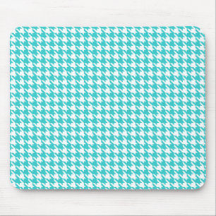 Turquoise Modern Houndstooth te Emporiomoffa Muismat