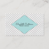 Turquoise Modern Stars Visitekaartje Contactkaartje (Voorkant)