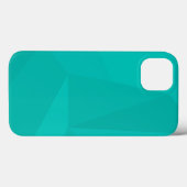 Turquoise, moderne, coole, trendy geometrische kun Case-Mate iPhone case (Achterkant (horizontaal))