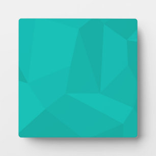 Turquoise, moderne, coole, trendy geometrische kun fotoplaat