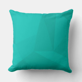 Turquoise, moderne, coole, trendy geometrische kun kussen