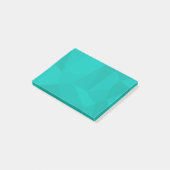 Turquoise, moderne, coole, trendy geometrische kun post-it® notes (Schuin)