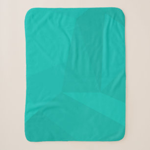 Turquoise, moderne, coole, trendy geometrische kun sherpa deken