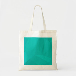 Turquoise, moderne, coole, trendy geometrische kun tote bag