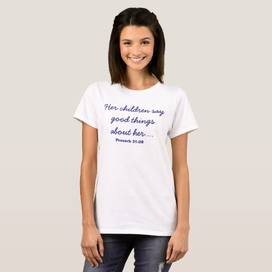 Turquoise Moederdag shirt (Voorkant volledig)