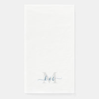 Turquoise Monogram Zwangerschrift Wit