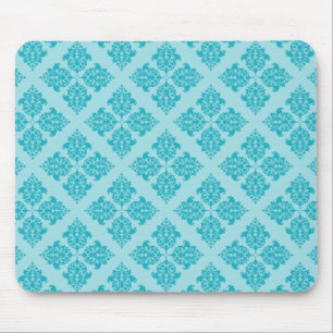 Turquoise Moroccan Damask Muismat