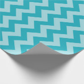 Turquoise Moroccan Moods Chevrons Cadeaupapier (Hoek)