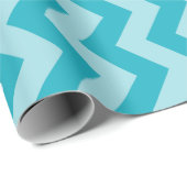 Turquoise Moroccan Moods Chevrons Cadeaupapier (Rol Hoek)