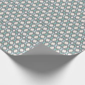 Turquoise Moroccan Pattern Cadeaupapier (Hoek)