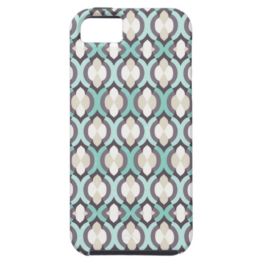 Turquoise Moroccan Pattern Case-Mate iPhone Case (Achterkant)